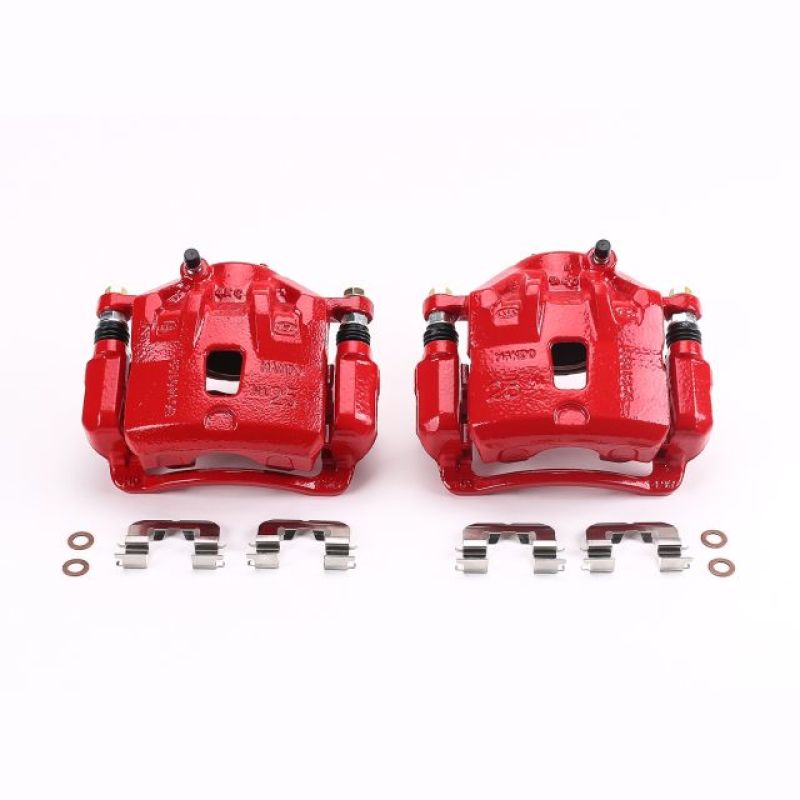 PowerStop Power Stop 13-16 Hyundai Elantra Front Red Calipers w/Brackets - Pair