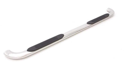 Lund 2019 Chevy Silverado 1500 Double Cab 4In Oval Curved SS Nerf Bars - Polished Stainless