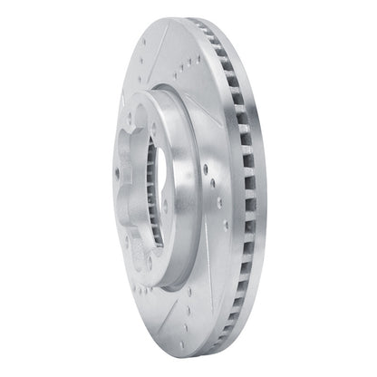 R1 Concepts R1 2006-2019 Toyota HiAce (Mexico) Front Left Drilled & Slotted Silver Brake Rotor