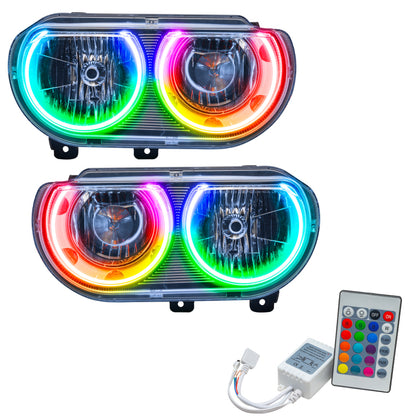 ORACLE Lighting Oracle 08-14 Dodge Challenger SMD HL (Non-HID) - ColorSHIFT w/ Simple Controller