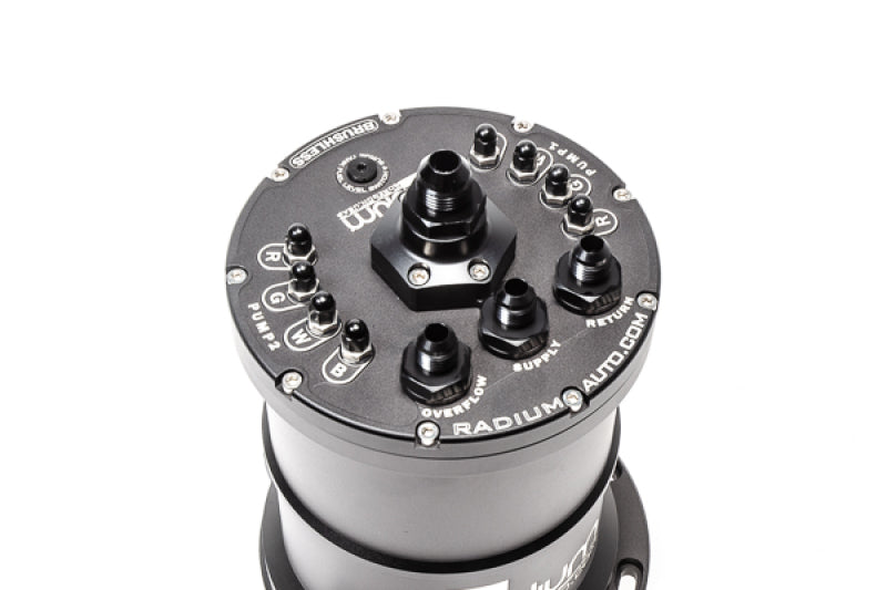Radium Engineering Radium Multi-Pump Ti Automotive E5LM Fuel Surge Tank Pumps Not Included