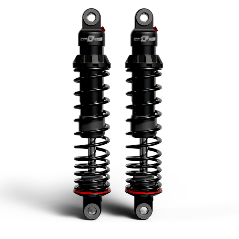 Progressive 93-24 Harley-Davidson Touring 494 Series Heavy Duty Shocks 12.0in Bushing - Black