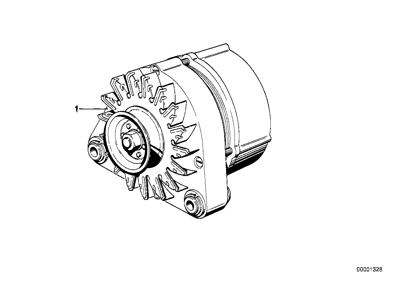 Genuine BMW 12312242877 E30 Exch. Generator 80A (Inc. 324d & 324td)
