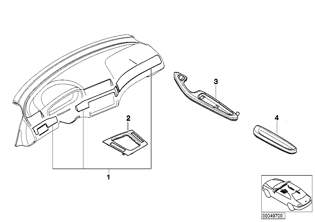 Genuine BMW 51437901803 E46 Armrest,Aluminium, Black Cube, Rear Left HELLBEIGE (Inc. 318Ci, 330Cd & 320Ci)