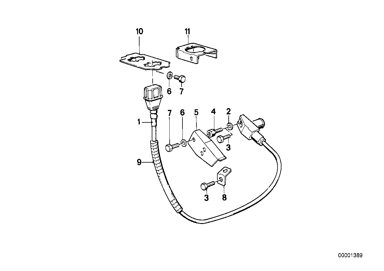 Genuine BMW 12141274645 E23 E24 E28 Holder (Inc. 633CSi, 732i & 735i)