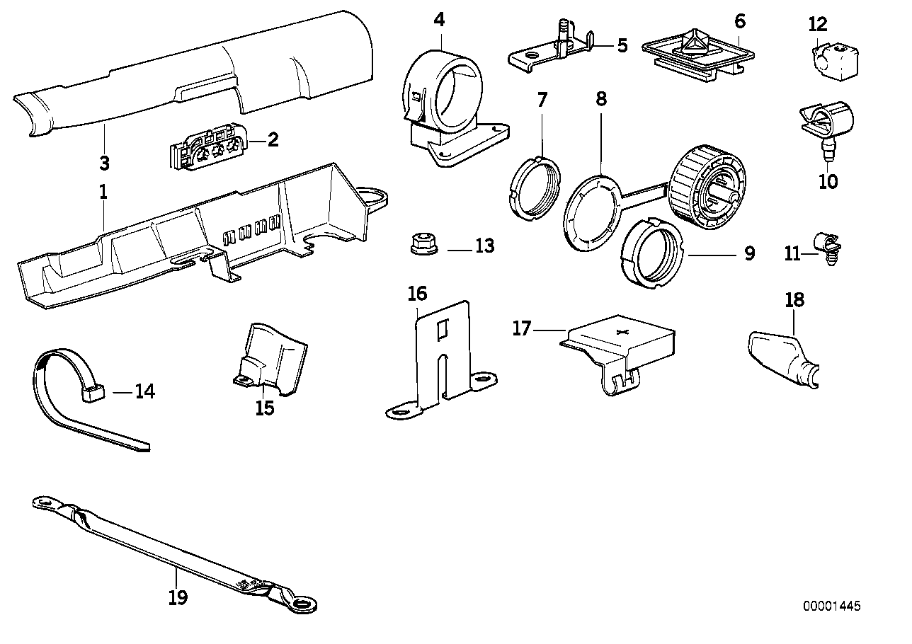 Genuine BMW 12521719521 E30 Holder (Inc. 316i, 325ix & 318is)