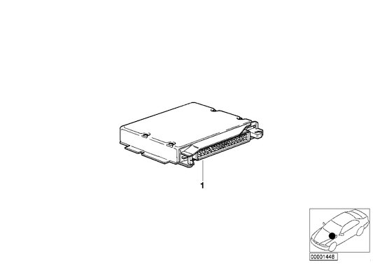 Genuine BMW 12141744939 E36 Exch. Control Unit Dme Programmed MS40.1 (Inc. 320i)