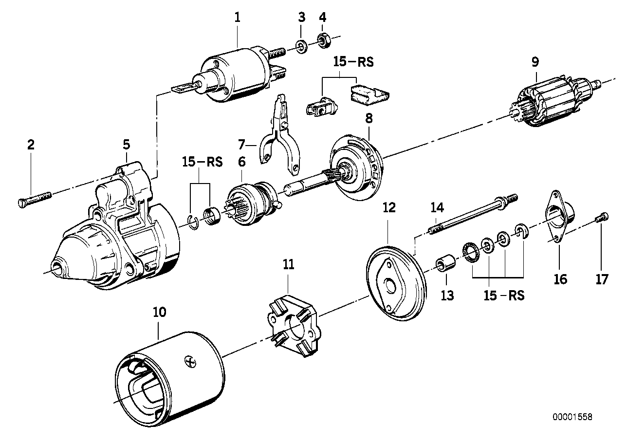 Genuine BMW 12411726033 E24 E32 E34 Housing Assy Front (Inc. 535i, 730i & 635CSi)