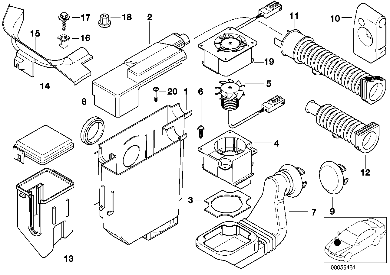 Genuine BMW 12521433537 E36 Relay Box Lower Part (Inc. Z3 2.8, Z3 1.9 & Z3 1.8)