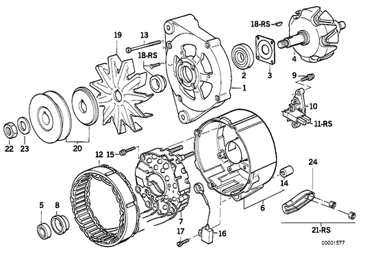 Genuine BMW 12311727753 E36 E32 E34 Screw (Inc. M5 3.6, M5 & 325e)