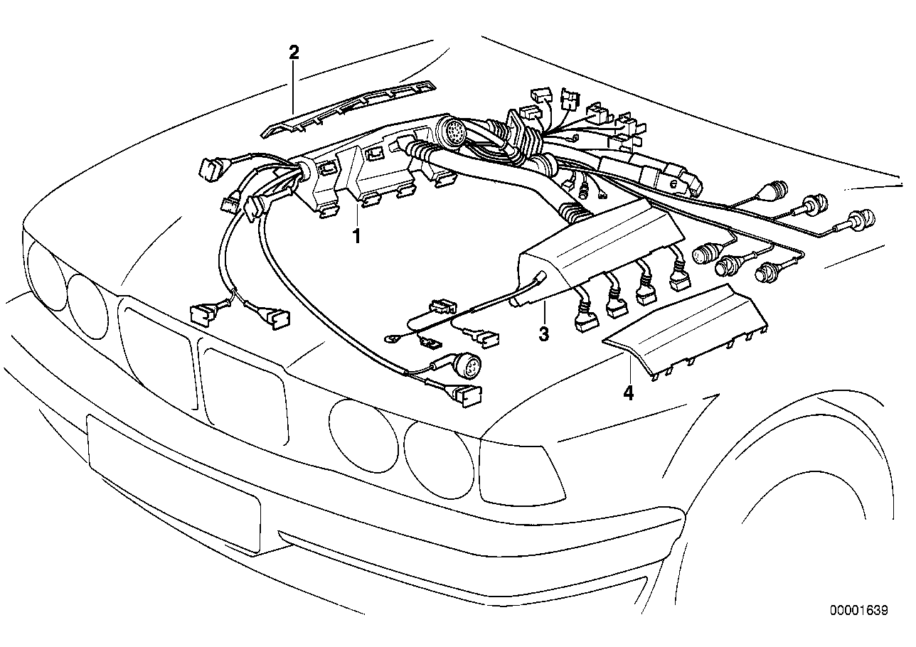 Genuine BMW 12521733393 E38 Covering Upper Left (Inc. 740i, 730i & 730iL)