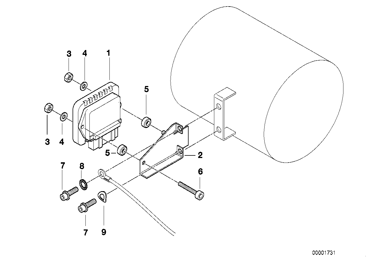 Genuine BMW 12142325287 Holder (Inc. R 65 RT, R 100 R & R 100 GS)