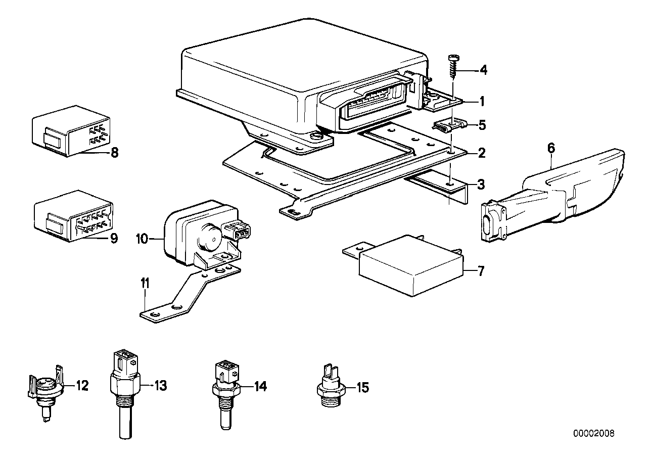 Genuine BMW 13621286679 E23 E28 E30 Fuel Injection System-Ressure Sensor (Inc. M5, M3 & M6)