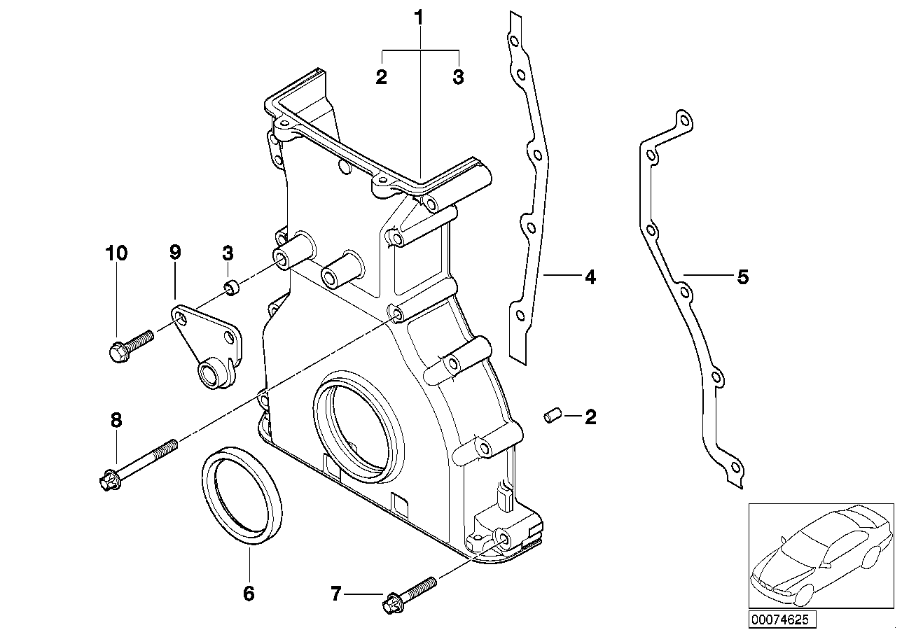 Genuine BMW 07129905522 E46 E86 E36 Asa-Bolt M6X60-Z1 (Inc. Z3 M, Z4 M3.2 & M3)