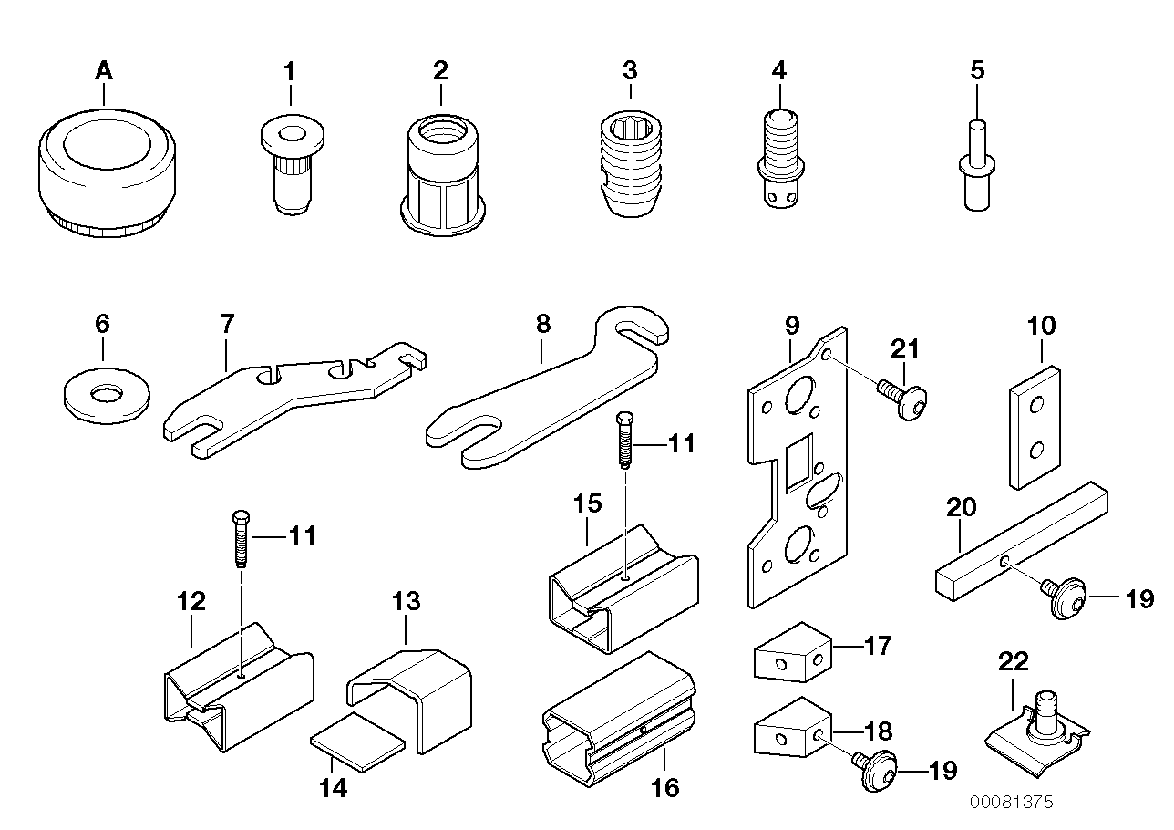 Genuine BMW 41007054490 EWB RR31 RR11 Blind Rivet, Flat Headed 6,5X18,3 (Inc. Z8, & Cullinan)