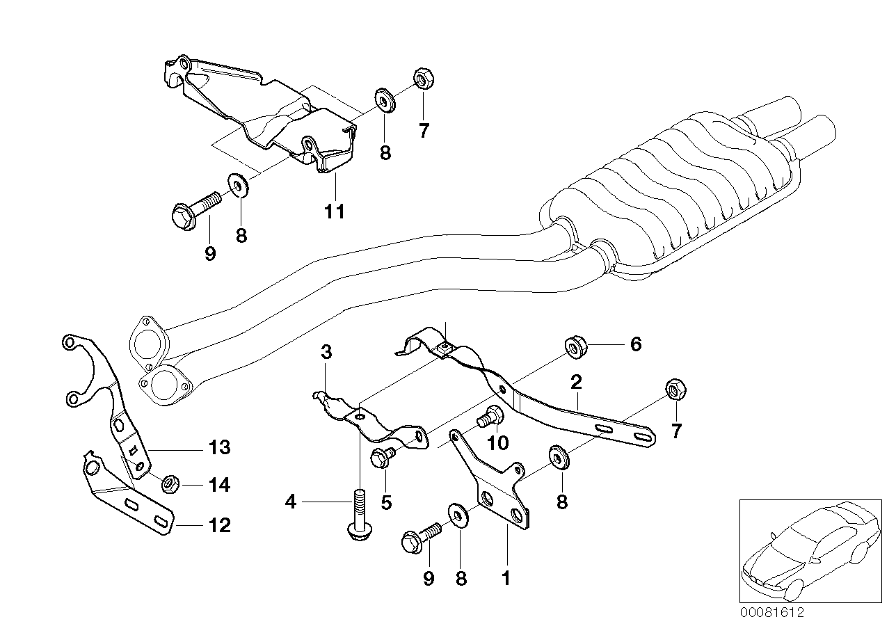 Genuine BMW 18207504251 E39 Bracket 5HP19 (Inc. 525i, 520i & 530i)