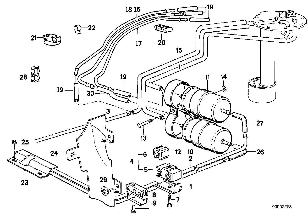 Genuine BMW 16121180264 E32 Hose (Inc. 750i, 750iL & 750iLS)