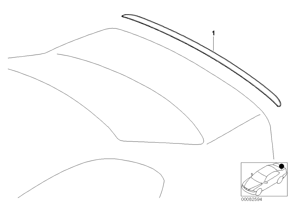 Genuine BMW 51717894050 E46 M Spoiler Rear, Primed (Inc. 320d, 320i & 316i)