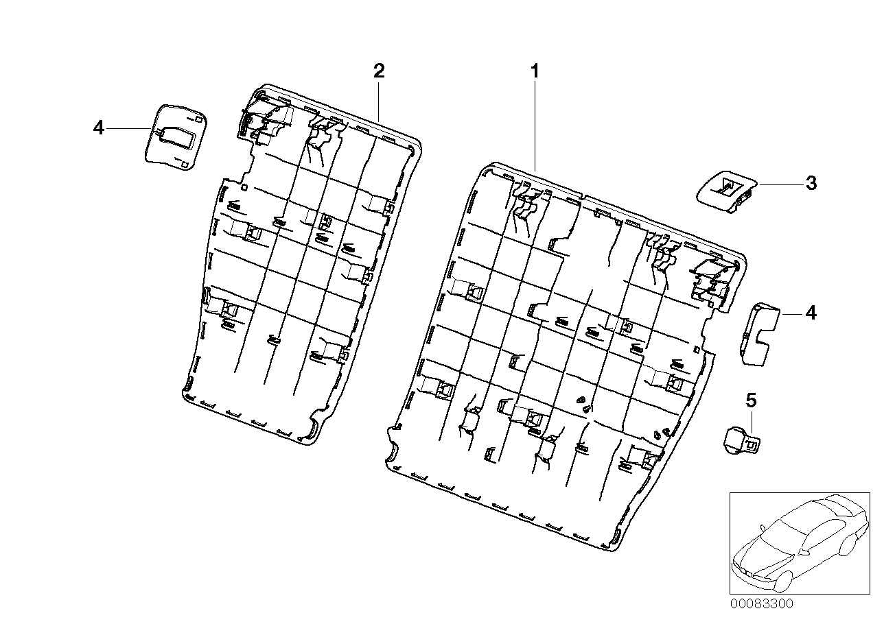 Genuine BMW 52207027582 E46 E83 Trim Panel Clip (Inc. X3 & 325ti)