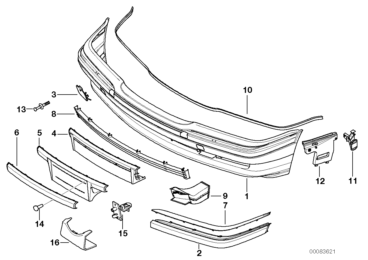 Genuine BMW 51118237079 E38 Cover Acc SW SEIDENMATT (Inc. 750i, 728iL & 730d)