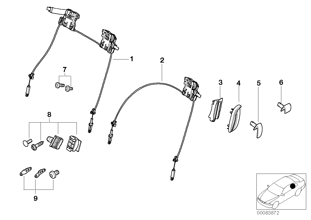 Genuine BMW 52108242840 E46 Covering Right HELLBEIGE (Inc. 320Ci, 328Ci & 318Ci)
