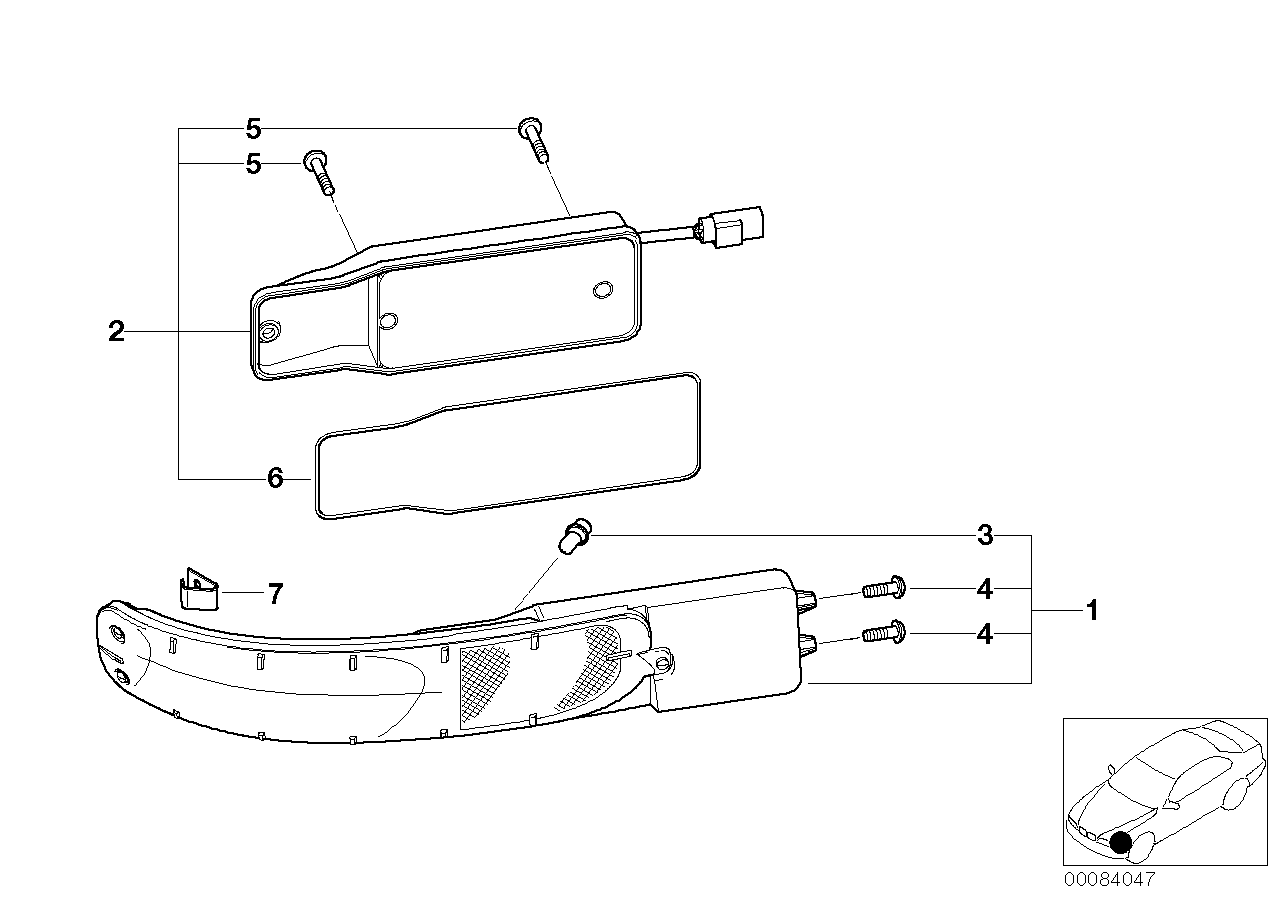 Genuine BMW 63136900396 E52 Right Turn Indicator (Inc. Alpina V8 & Z8)