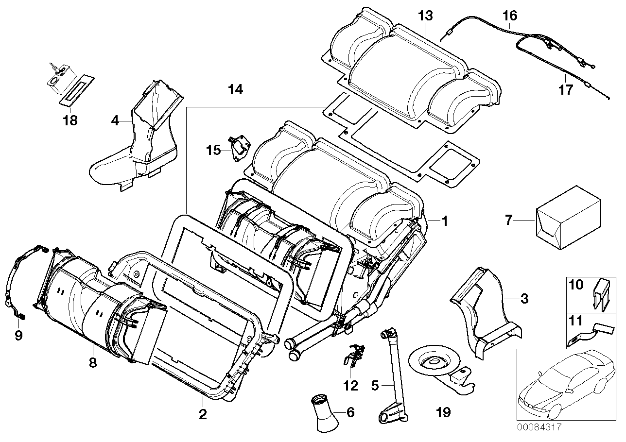 Genuine BMW 64116916243 E52 Drain Grommet, Condensation Water (Inc. Alpina V8 & Z8)