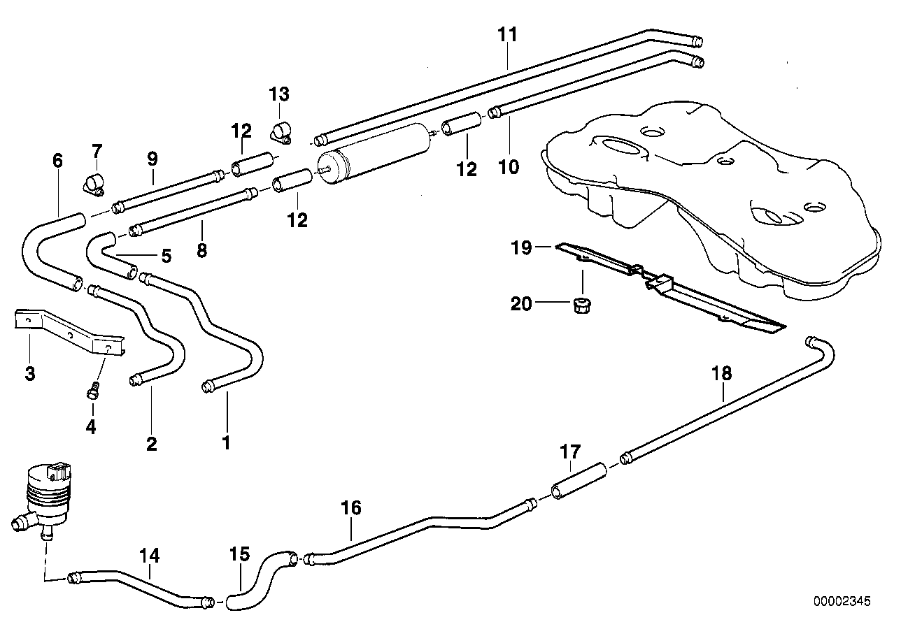 Genuine BMW 16121182573 E38 Heat Resistant Plate ALU (Inc. 730i, 735iL & 750iLS)