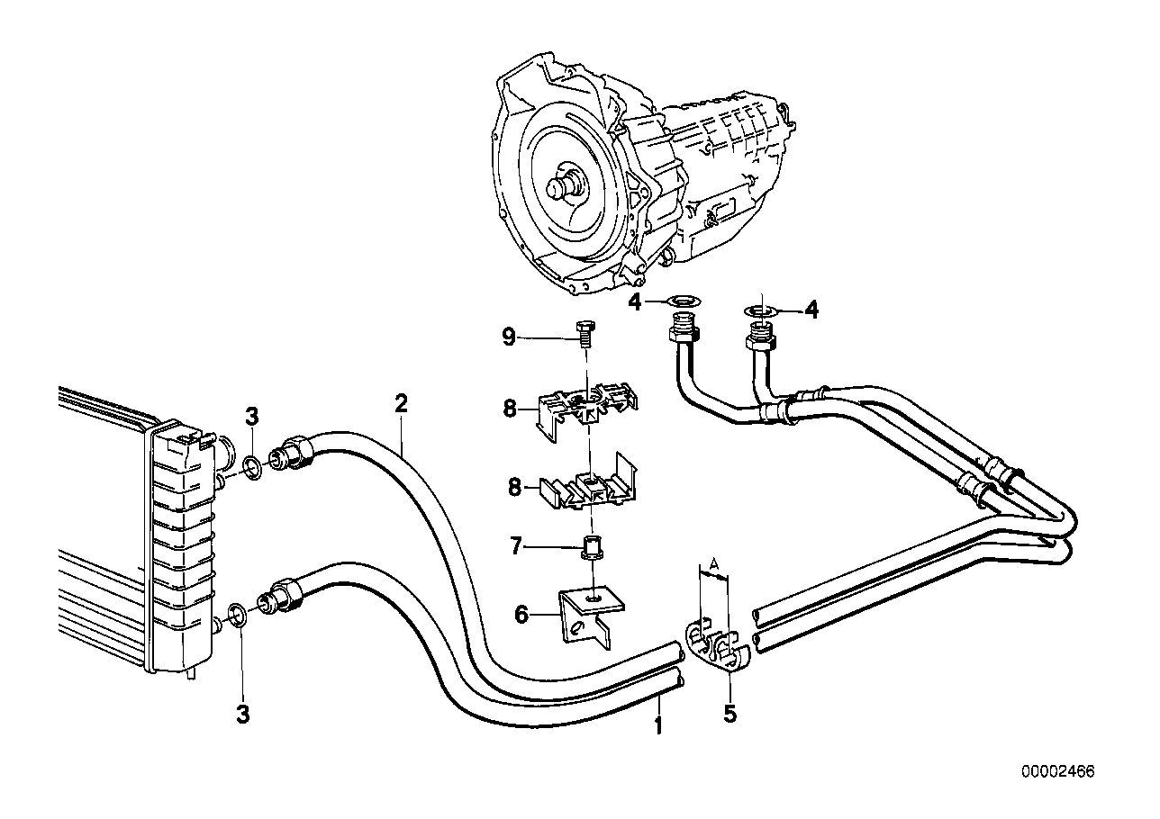 Genuine BMW 17221712690 E30 Oil Cooling Pipe Outlet (Inc. 316i & 318i)