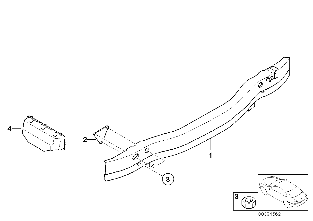 Genuine BMW 51127042123 E66 E65 E67 Sealing Grommet (Inc. 760LiS, 750Li & 740Li)