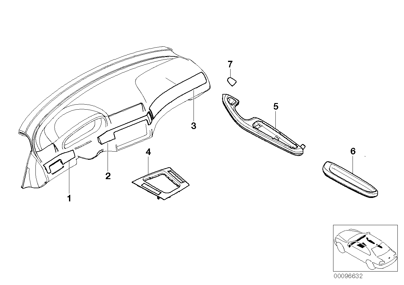 Genuine BMW 51437904368 E46 Armrest, Titan Rear Right SCHWARZ (Inc. M3, 325Ci & 320Ci)