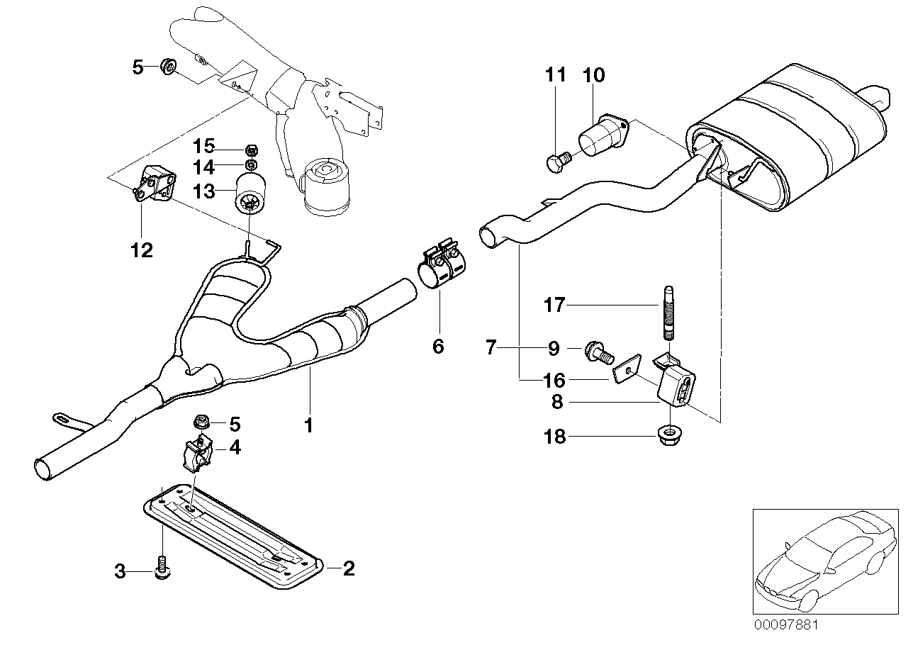 Genuine BMW 18307500084 E39 Vibration Absorber 39HZ (Inc. 530i, 525i & 520i)