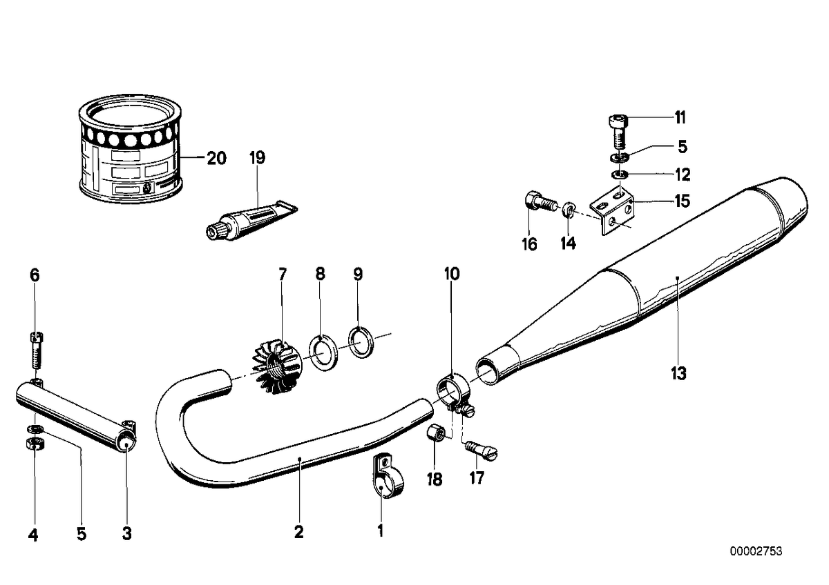 Genuine BMW 18211336555 Muffler Clamp D=42