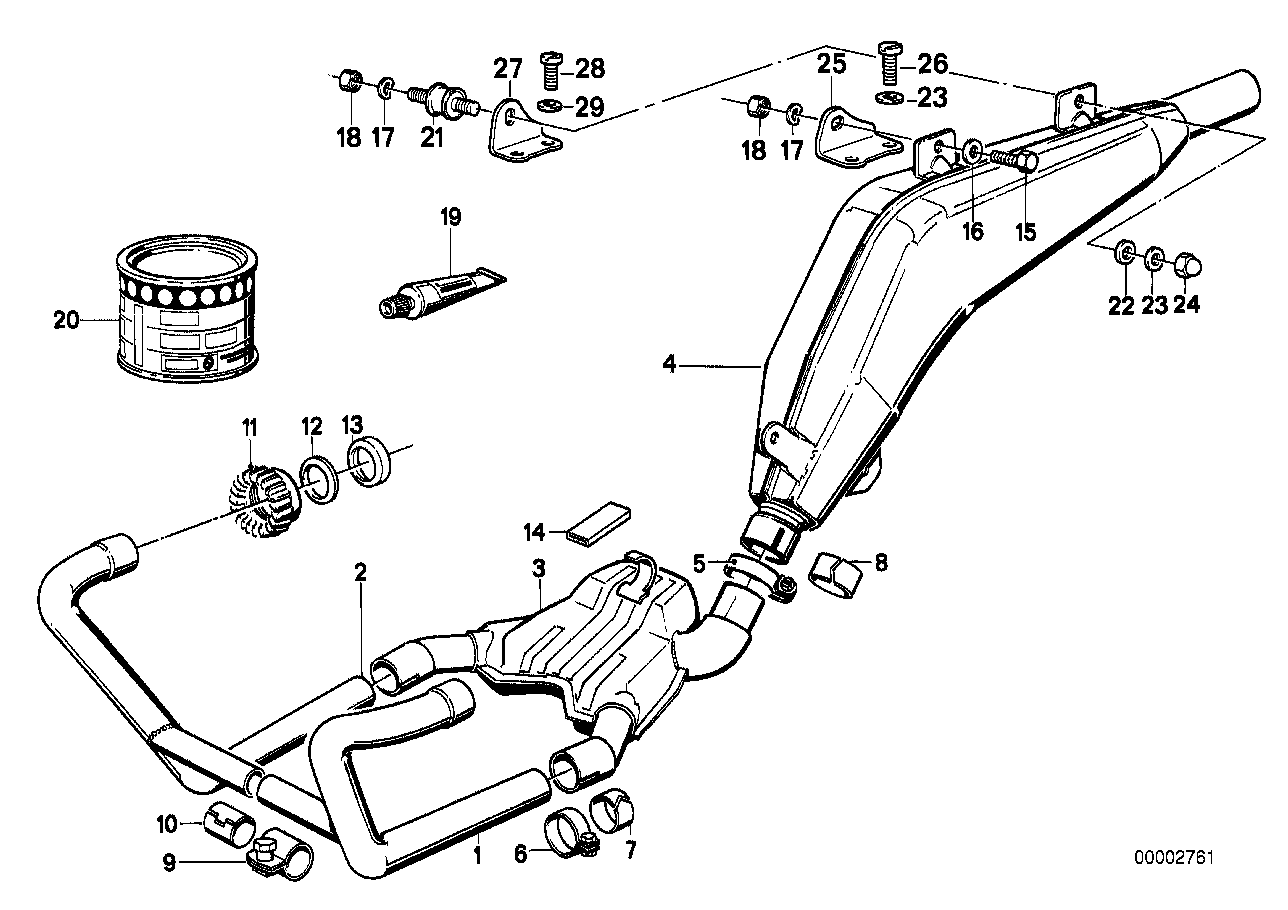 Genuine BMW 18122310861 Rubber Mounting (Inc. R 80 GS & R 100 GS)