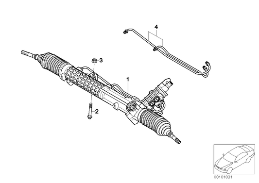 Genuine BMW 32131097315 E46 Exch. Hydro Steering Gear ZF (Inc. 316i 1.9, 316i 1.6 & 323Ci)