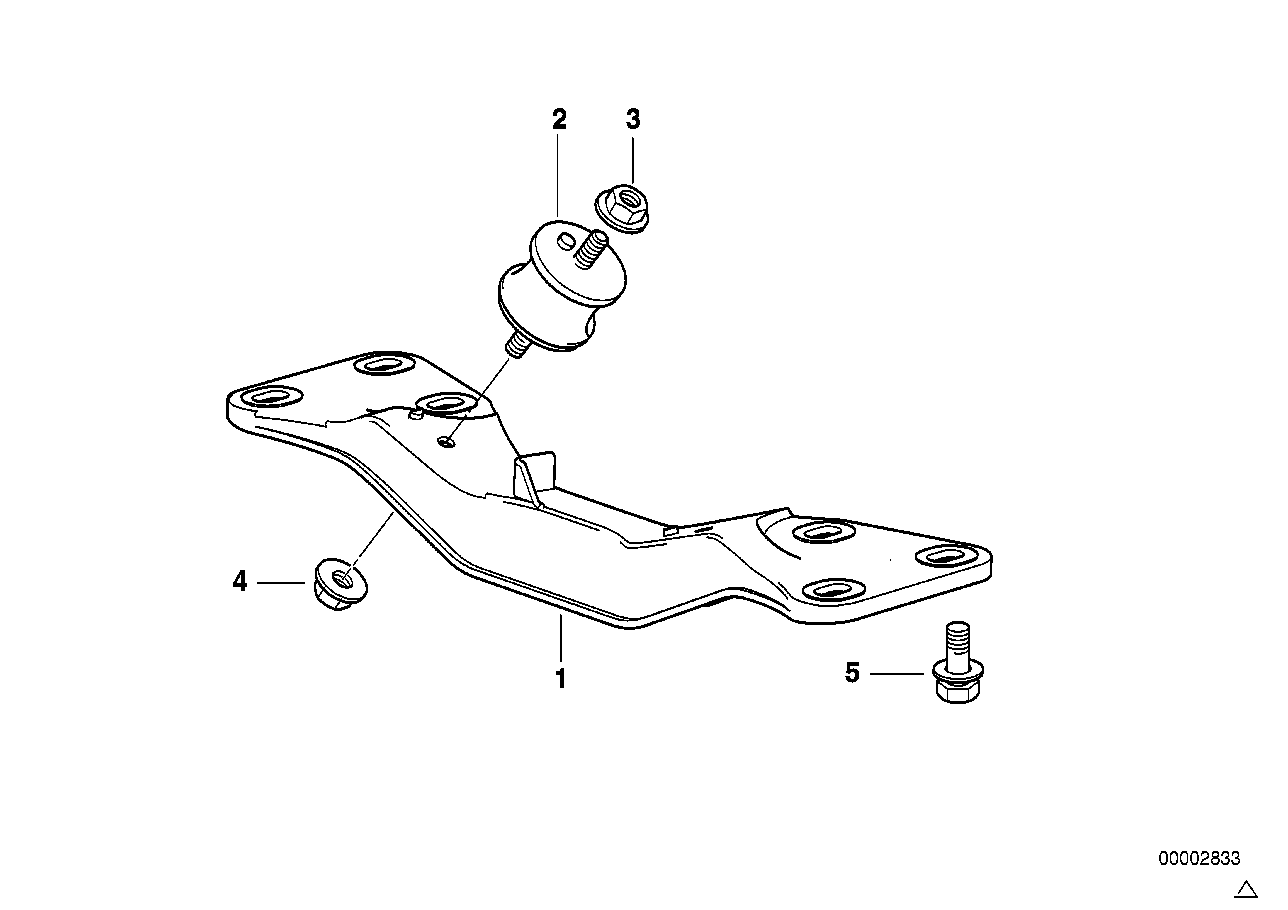 Genuine BMW 22321095890 E38 Gearbox Support (Inc. 750i, 750iLP & L7)