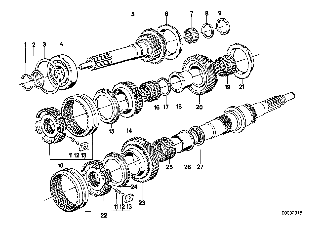 Genuine BMW 23221224335 E24 E28 E34 Needle Cage (Inc. M5 3.6, M6 & M635CSi)