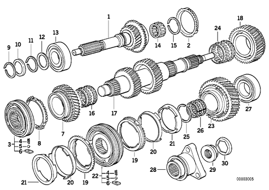 Genuine BMW 23227543815 E46 E36 E34 Shift Gear For 2Nd. Gear (Inc. 118i, 316i 1.9 & 316g)