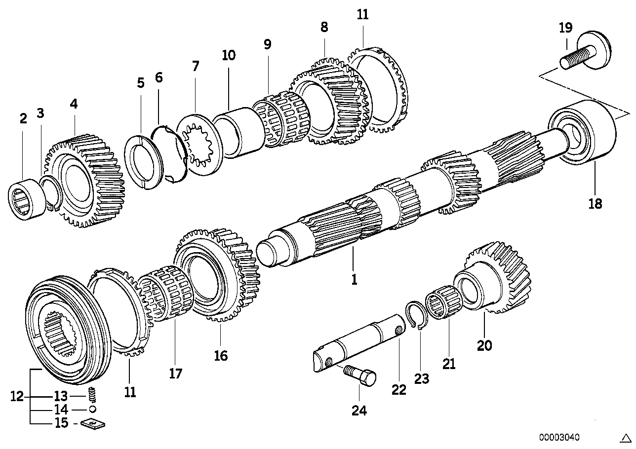 Genuine BMW 23221228355 E46 E87 E36 Support 32X46X3,05 (Inc. 325Ci, 523i & 325is)