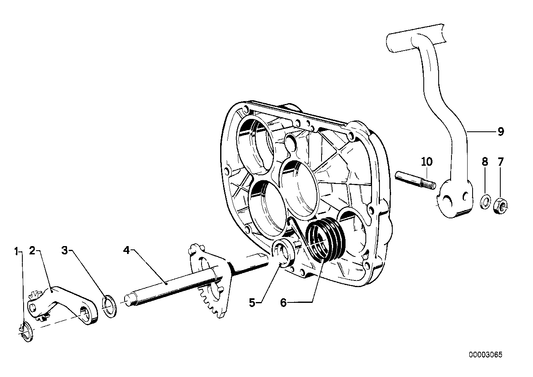 Genuine BMW 23511230055 Kick Starter Lever (Inc. R75/6, R65T)