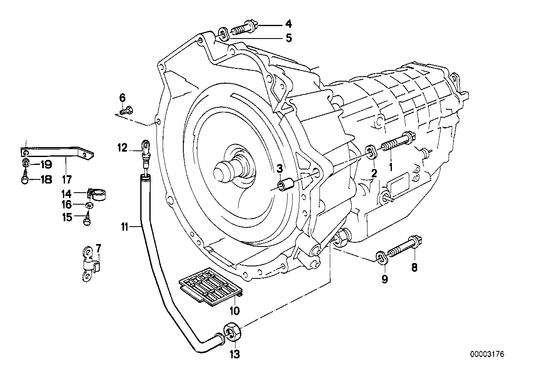 Genuine BMW 24111218425 E34 Oil Fill-In Tube (Inc. 524td, 520i & 525i)