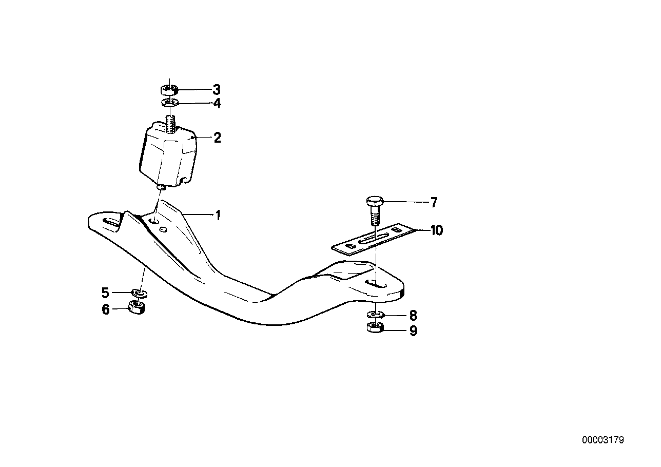 Genuine BMW 24711132988 E30 Cross Member (Inc. 316i & 318i)
