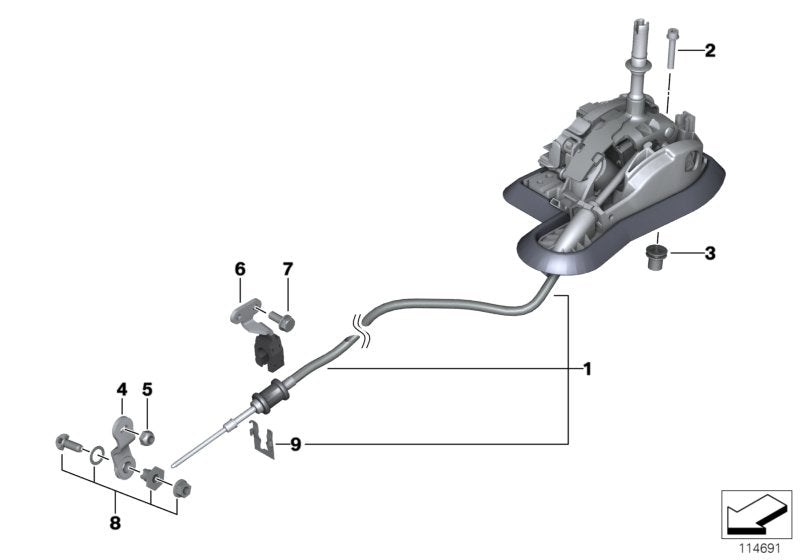 Genuine BMW 25167548037 E93 E92 E91 Gearshift Steptronic (Inc. 320d, 318i & 330i)