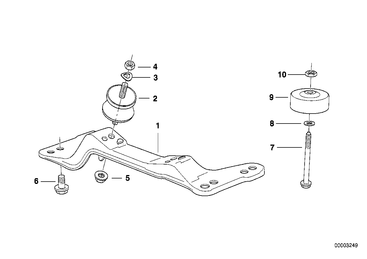 Genuine BMW 24701142019 E39 E36 Vibration Absorber (Inc. 523i, 530i & 316i 1.6)