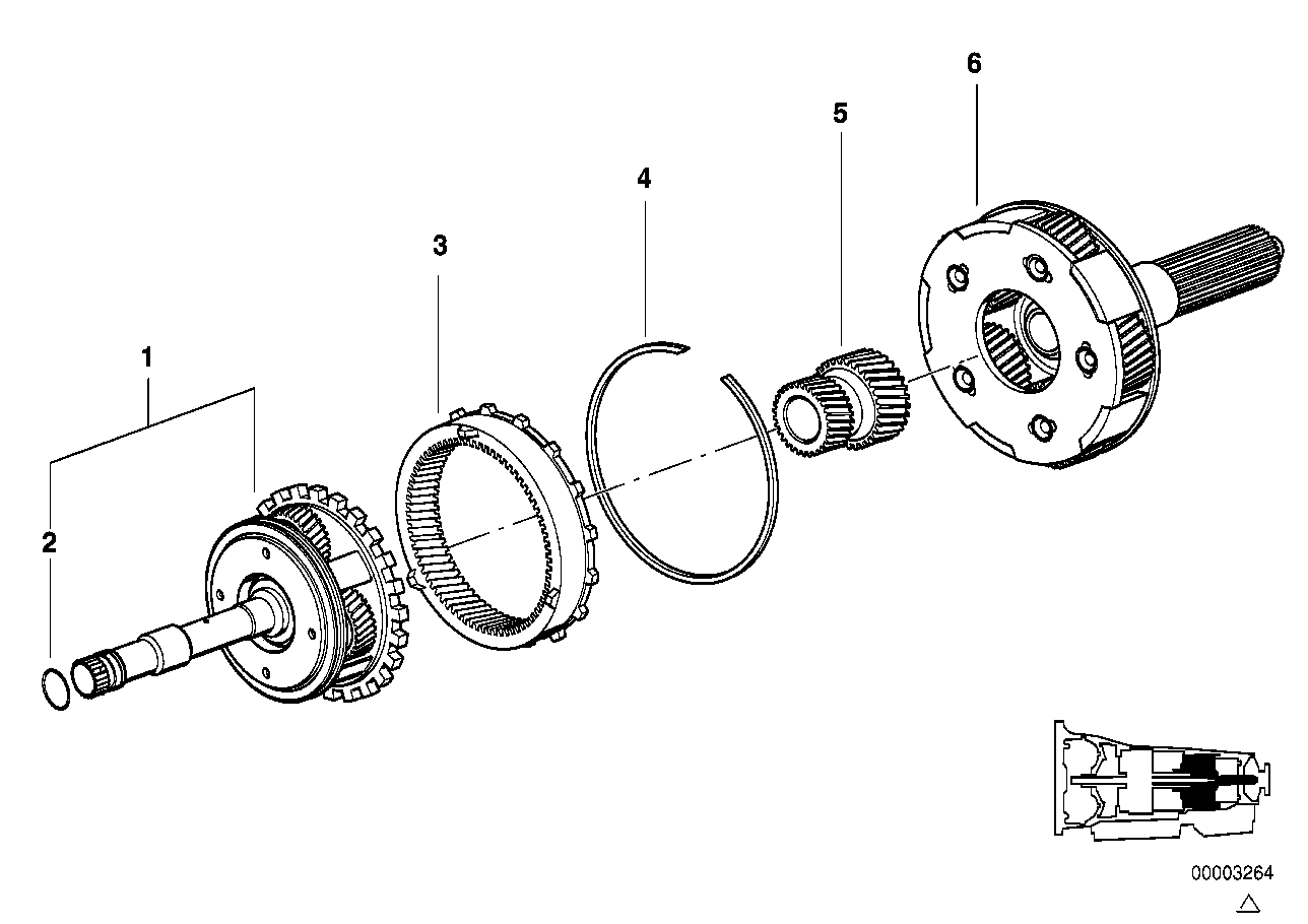 Genuine BMW 24221421547 E39 E32 E34 Snap Ring (Inc. 750iL, 840Ci & 750iLP)