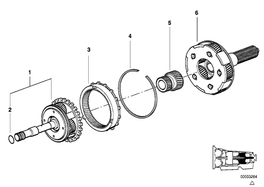 Genuine BMW 24221421547 E39 E32 E34 Snap Ring (Inc. 750iL, 840Ci & 750iLP)