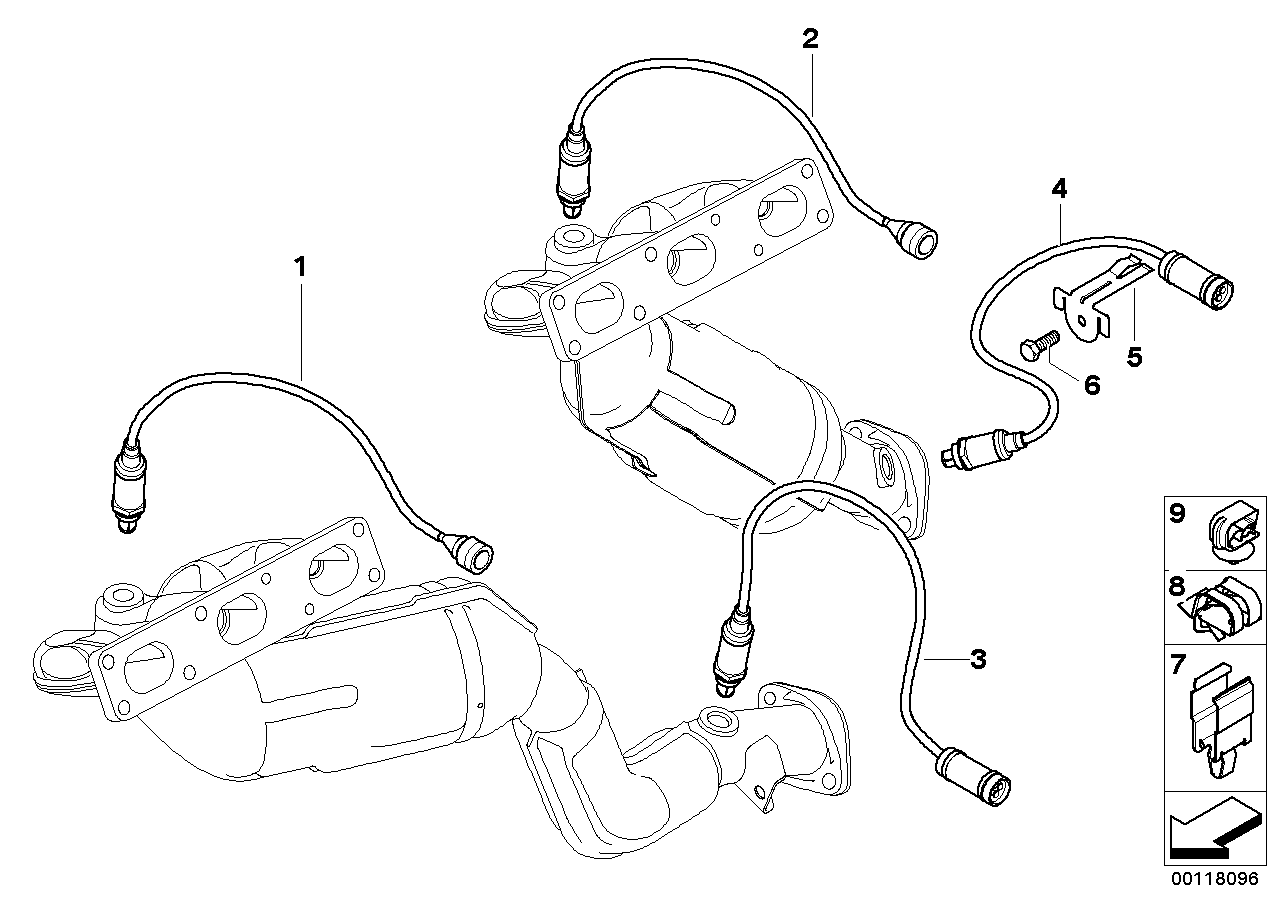 Genuine BMW 11787515826 E46 Regulating Lambda Probe L=990mm (Inc. 325Ci & 325i)