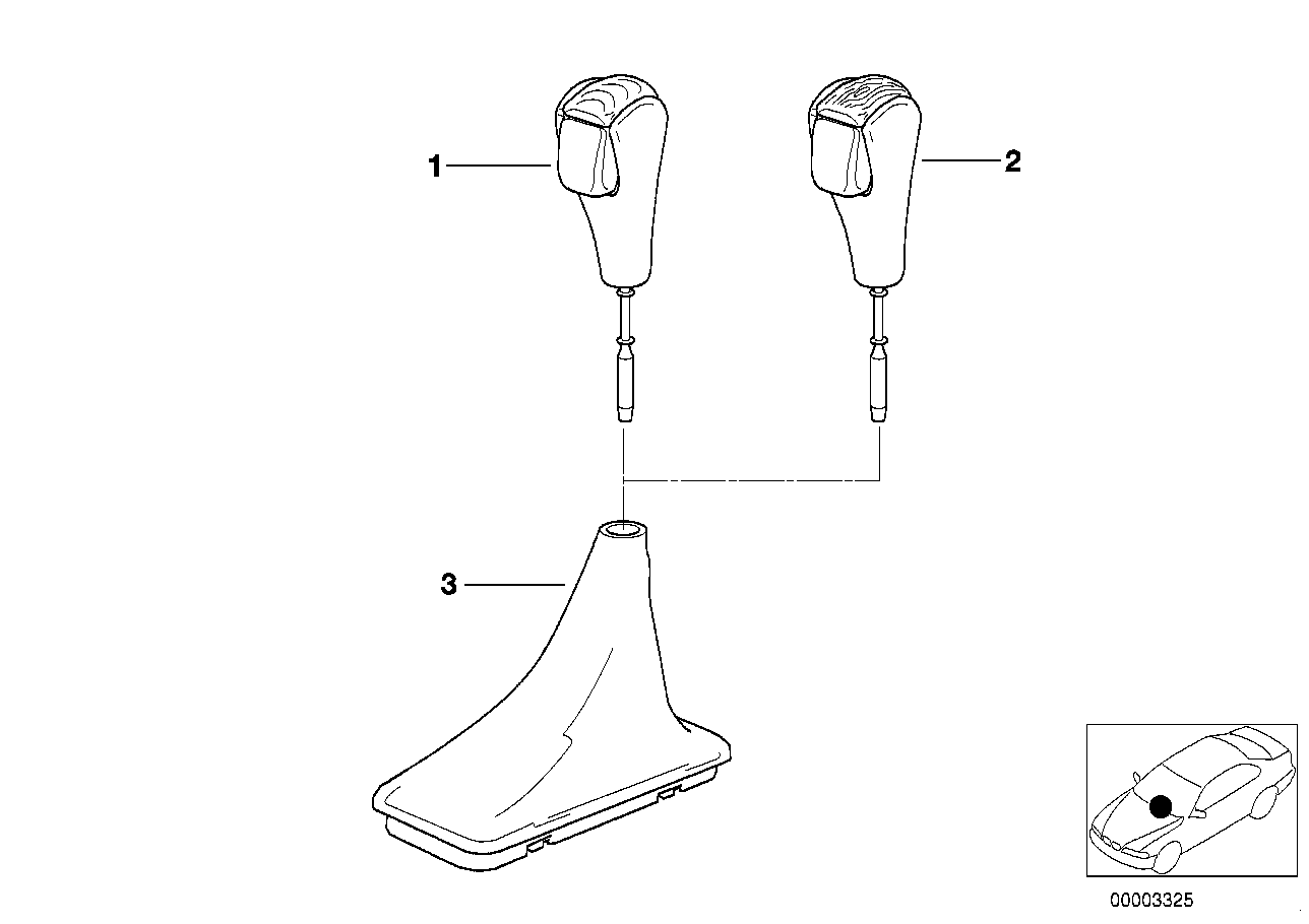 Genuine BMW 25161421257 E39 E38 Leather Boot SCHWARZ (Inc. 540i, 523i & 750iLP)