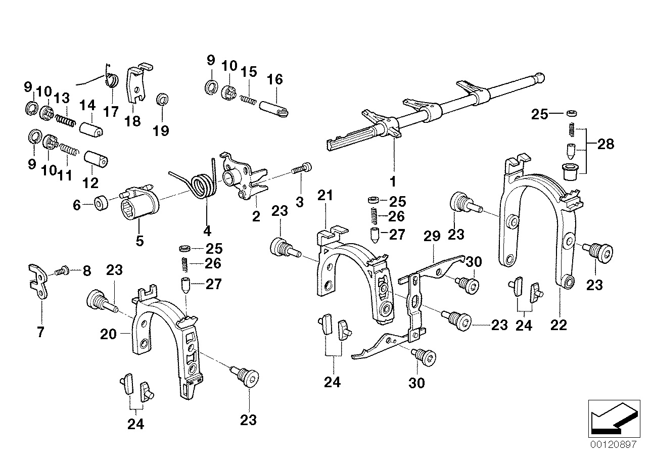 Genuine BMW 23311224923 E39 E36 E38 Lock Ring (Inc. 525td, 528i & 320d)