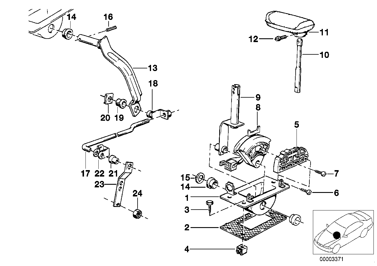 Genuine BMW 07119916833 E28 E23 E21 Hex Head Screw ST8X38-C (Inc. 735i, 528i & 320)